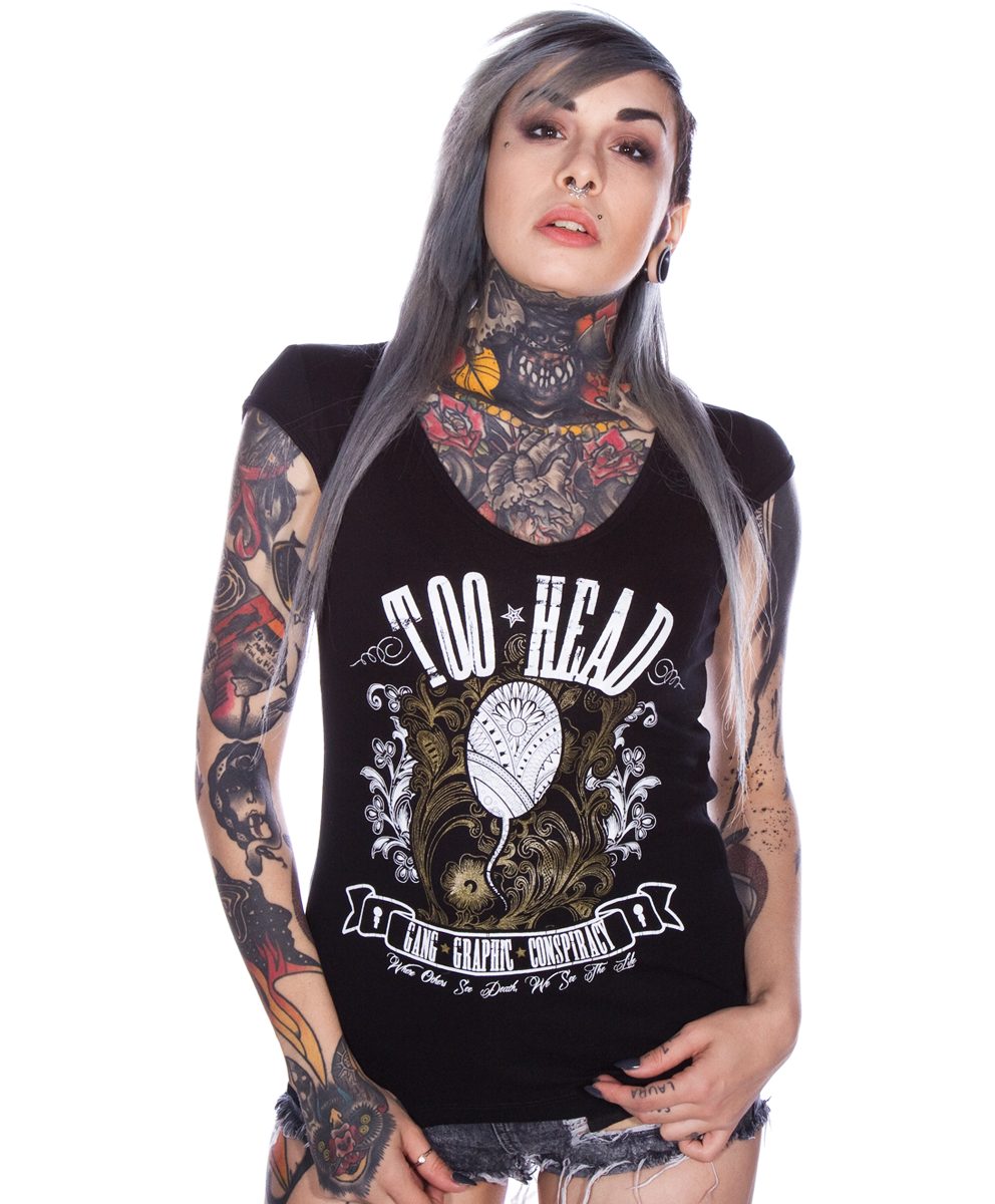 CONSPIRACY II - ROCK T-SHIRT DONNA - SCOLLO A V